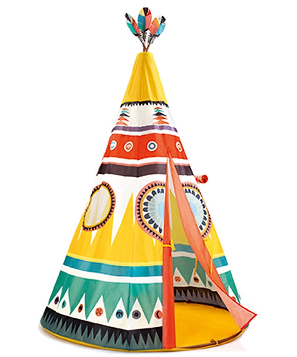 Navaris Tenda Indiana Bambini con Tappeto - Tenda Teepee Cameretta -  Capanna Indiani - Tenda Gioco Bambino da 3 Anni - Tende Indiane - Bianca  Senape : : Giochi e giocattoli