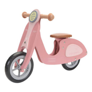 Wooden-Scooter-hout-pink-rosa-Little-Dutch-vespa-bici-equilibrio-2-anni