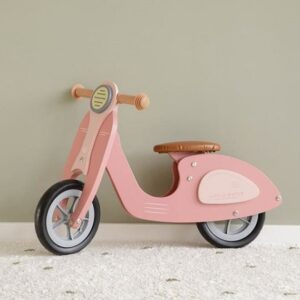 Wooden-Scooter-hout-pink-rosa-Little-Dutch-vespa-bici-equilibrio-2-anni