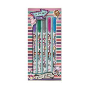 Set-5-Penne-Gel-Fairground-GORJUSS-santoro-cancelleria-colorate