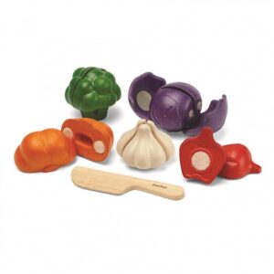 plan-toys-5-color-veggie-set-3431-set-di-verdura-in-legno-da-tagliare