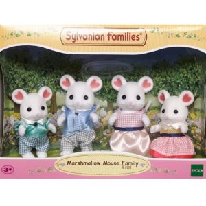SYL---Sylvanian-Families-5308---Mäuse-Familie-Marshmallow---Marshmallow-Mouse-Family---La-famille-souris-marshmallow-y1