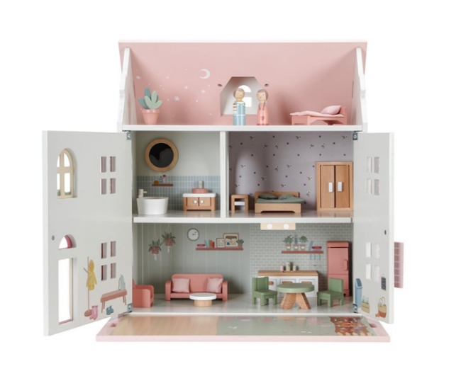 Little-dutch-LD7117-DOLLS-HOUSE-casa-delle-bambole-rosa